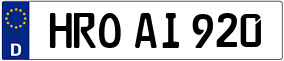 Trailer License Plate